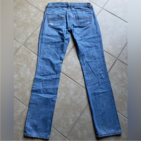 Y2K Abercrombie & Fitch Vintage Distressed Low Rise Erin Jeans 2000s 4R - Picture 3 of 12